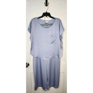 State of Day Women's 2-Pc. Crepe de Chine Short-Sleeve Pajama Set XL Eventide